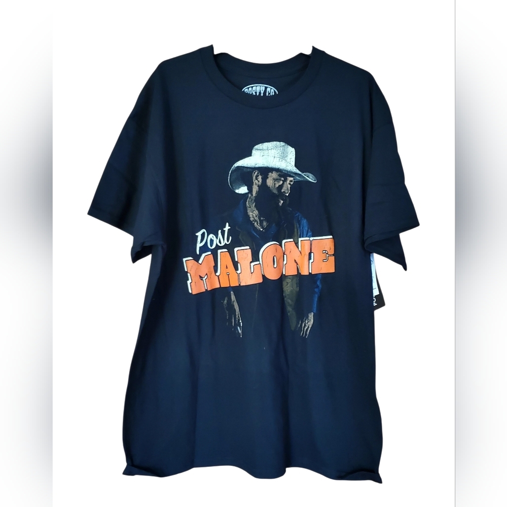 NWT Post Malone Posty Co T-Shirt Mens‎ Large Black Short Sleeve